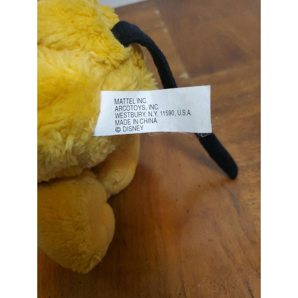 Pluto Plush Mattel Arco Toys Walt Disney Company Stuffed Dog Collectible Vintage